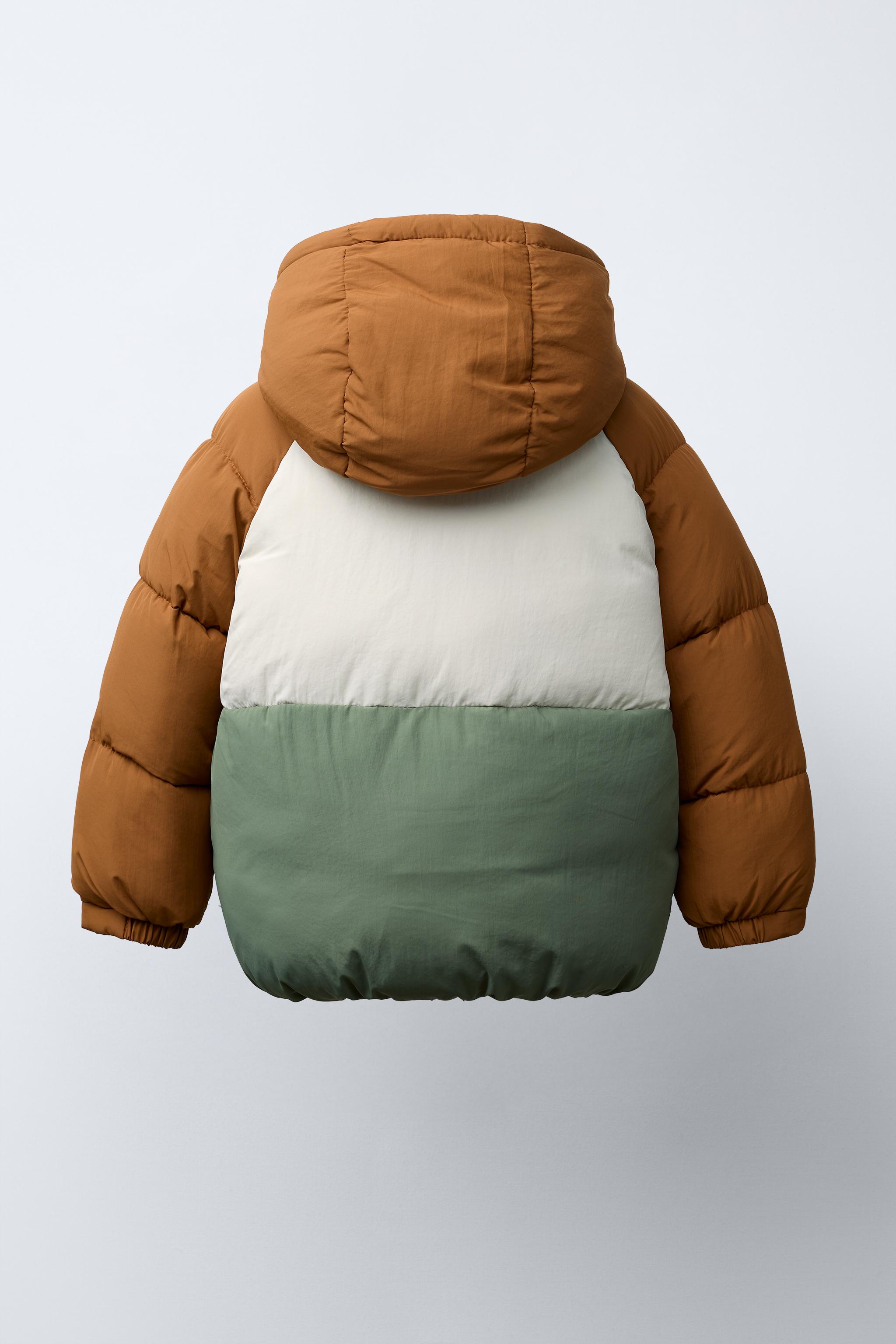 COLOR BLOCK WATER REPELLENT PUFFER JACKET - Multicolored
