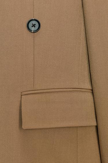 ZW COLLECTION OVERSIZE BLAZER - Caramel by Zara - Image 4