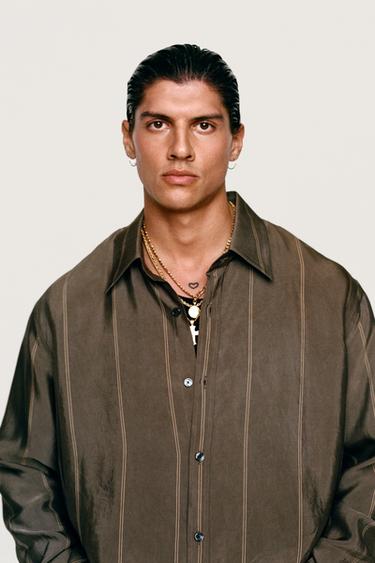 CUPRO JACQUARD SHIRT WILLY CHAVARRIA X ZARA - Grey green by Zara - Image 2