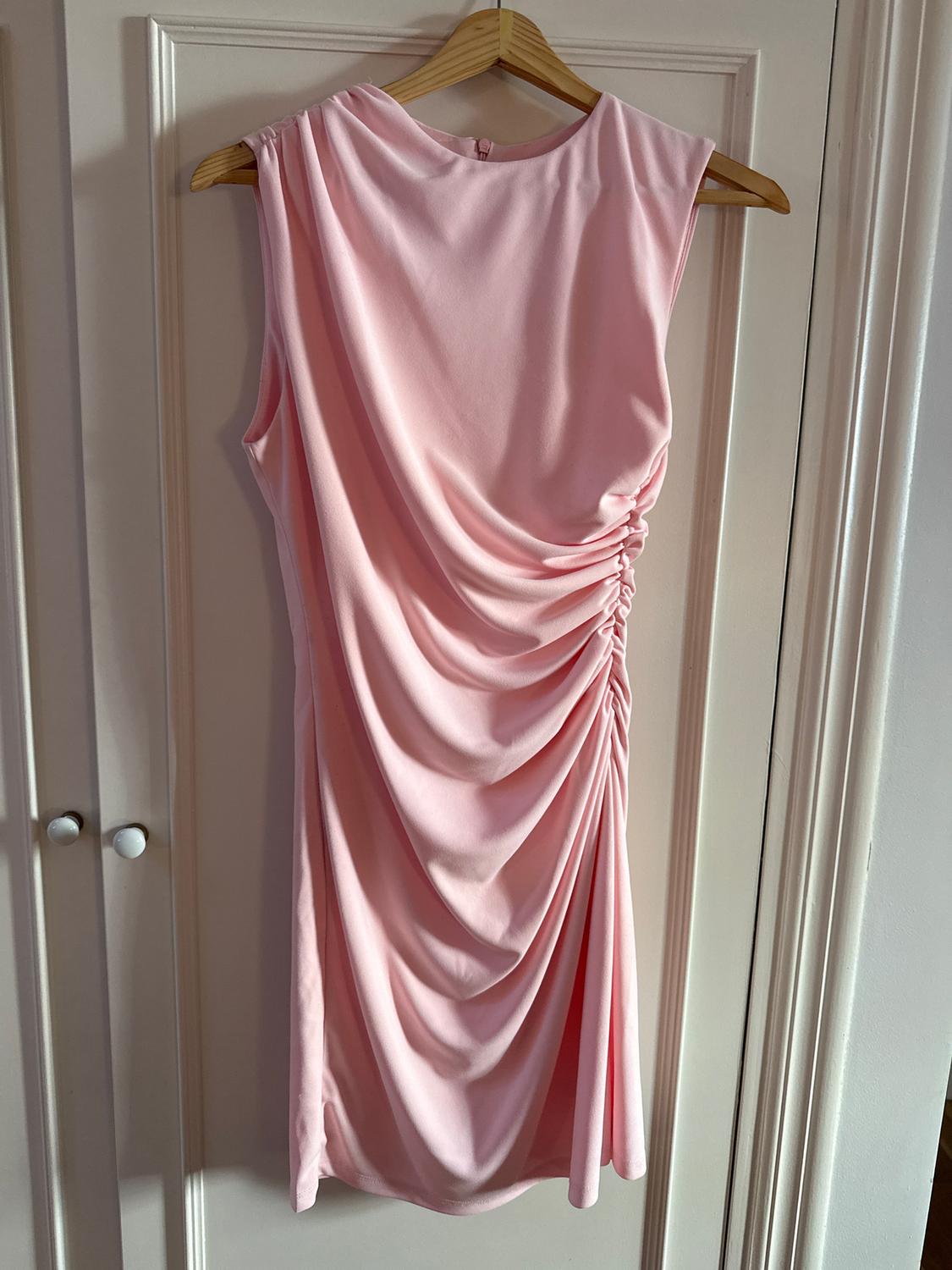 CREPE DRESS WITH GATHERED SIDE - Image 2