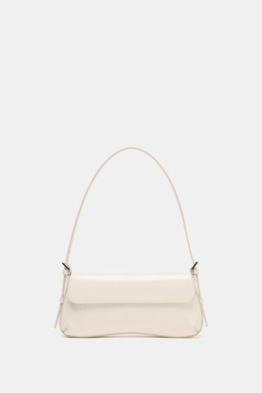 BOLSO DE HOMBRO SOLAPA - blanco de Zara
