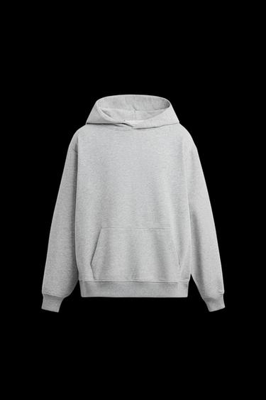 BASIC HOODIE - Grey marl by Zara - Image 0