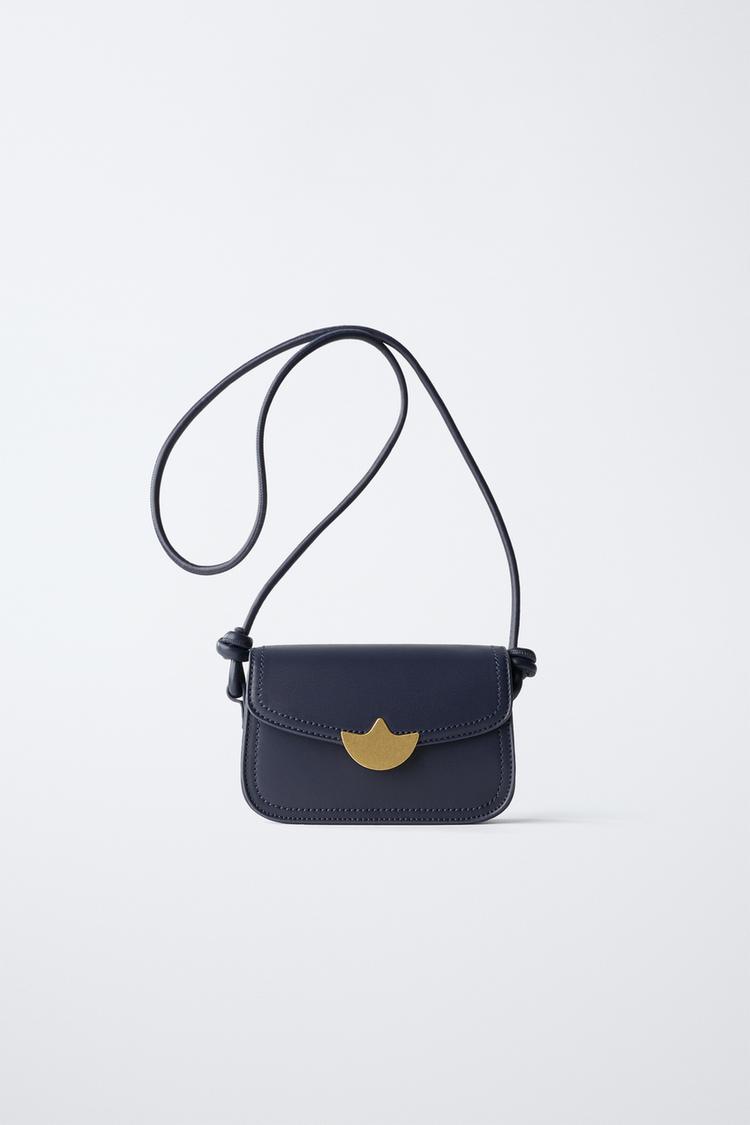 CROSSBODY BAG WITH TULIP DETAIL Blue ZARA Thailand