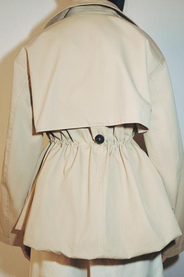 TRENCH COURT À TAILLE AJUSTABLE - Écru / Beige de Zara - Image 4