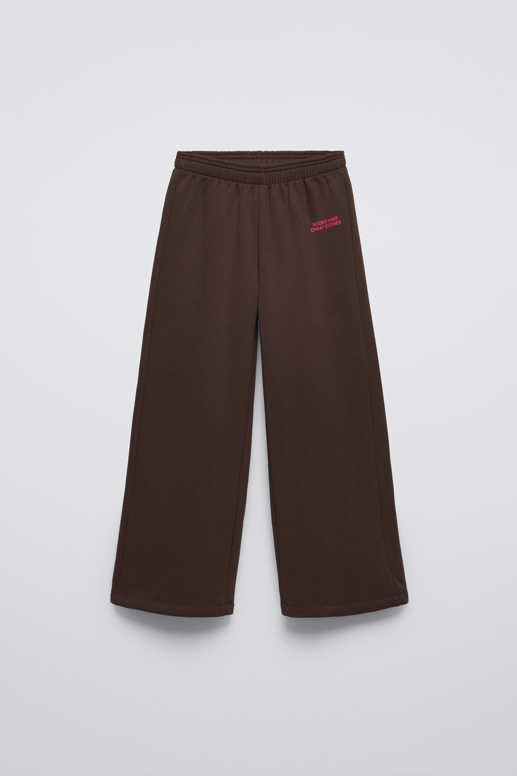 Wide leg fleece trousers sale