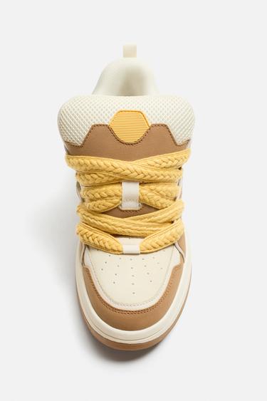 SKATE TRAINERS - SAND/BROWN by Zara - Image 4
