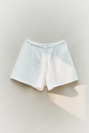 SHORT COTON - Blanc de Zara - Image 4