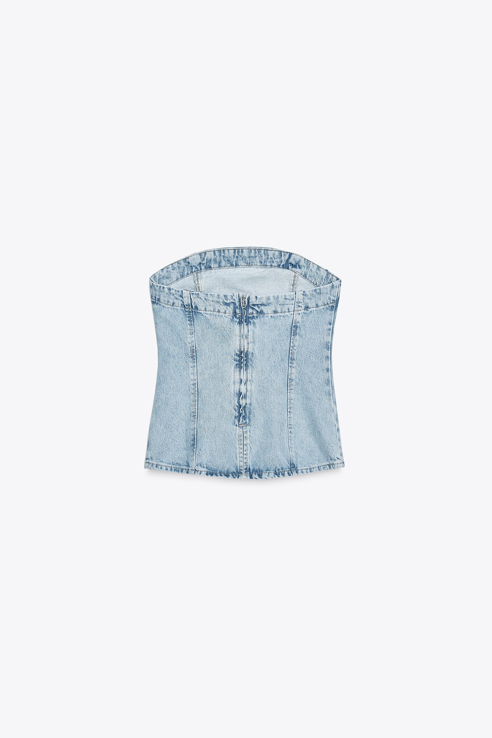 TOP Z1975 EN JEAN BUSTIER