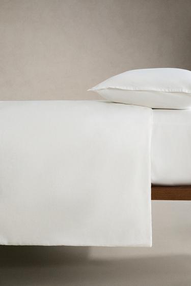 HOUSSE DE COUETTE SATIN JACQUARD (300 FILS) - Blanc cassé de Zara - Image 2