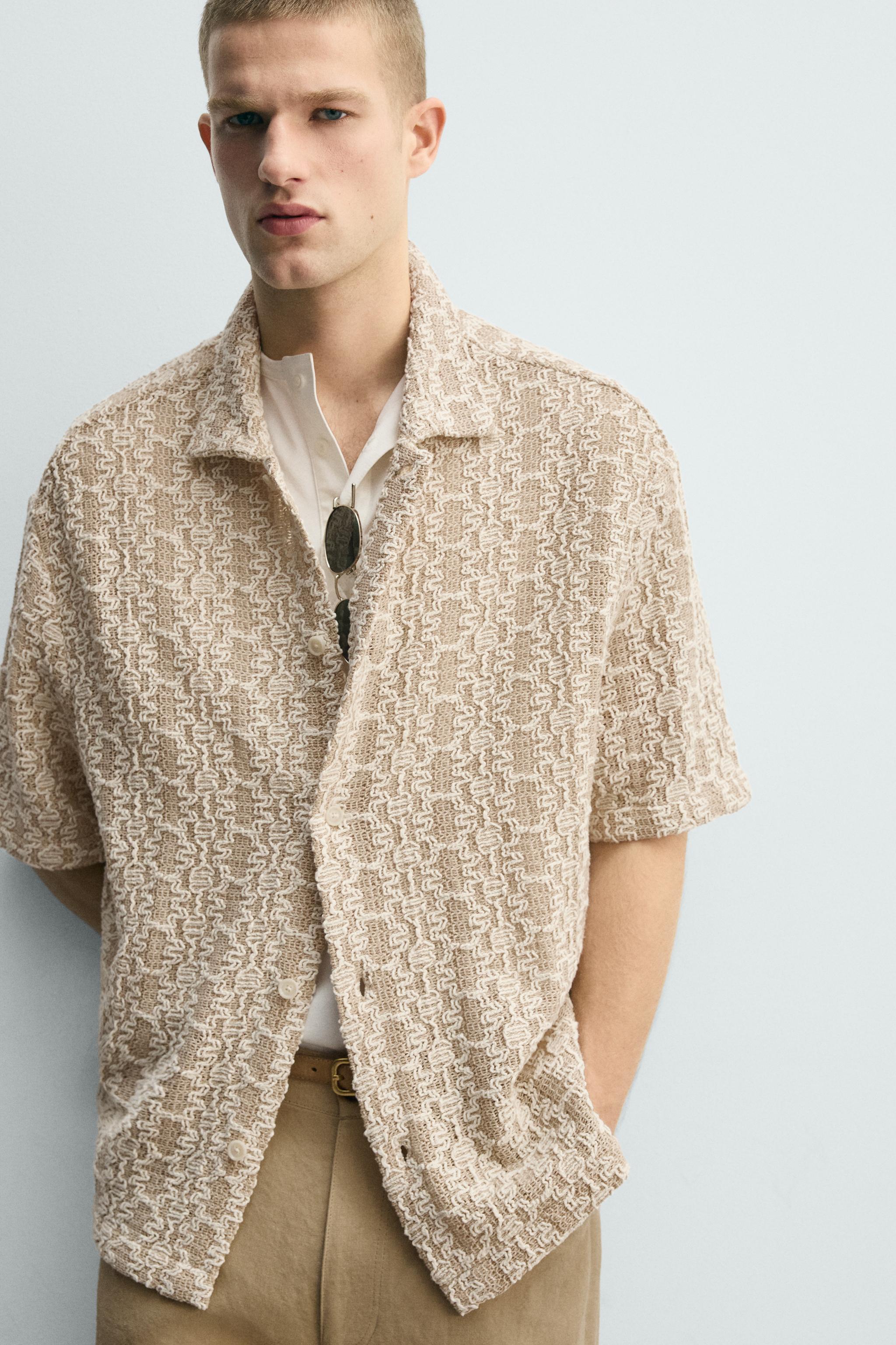 CROCHET TEXTURED SHIRT
