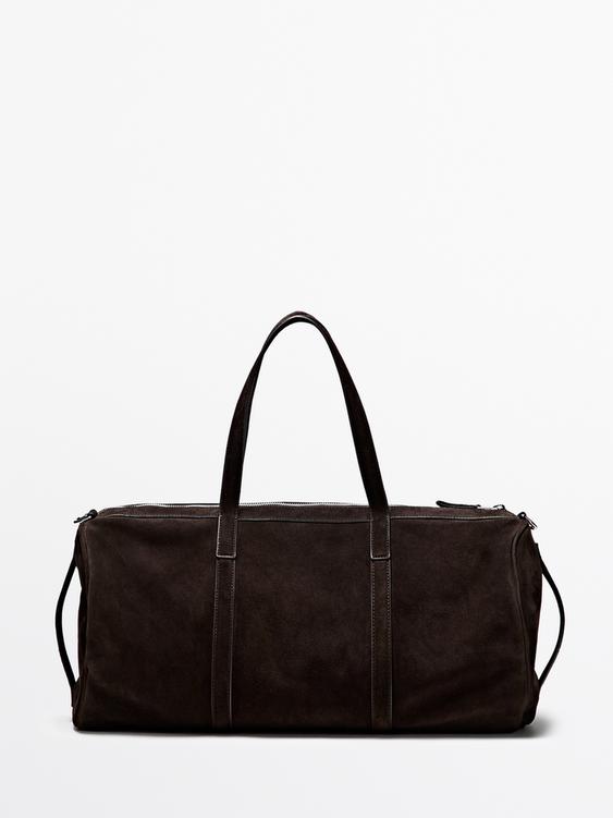 Suede leather travel bag from Zara - $690