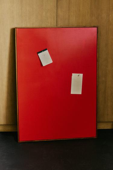 LACQUERED MAGNETIC PANEL - Red by Zara