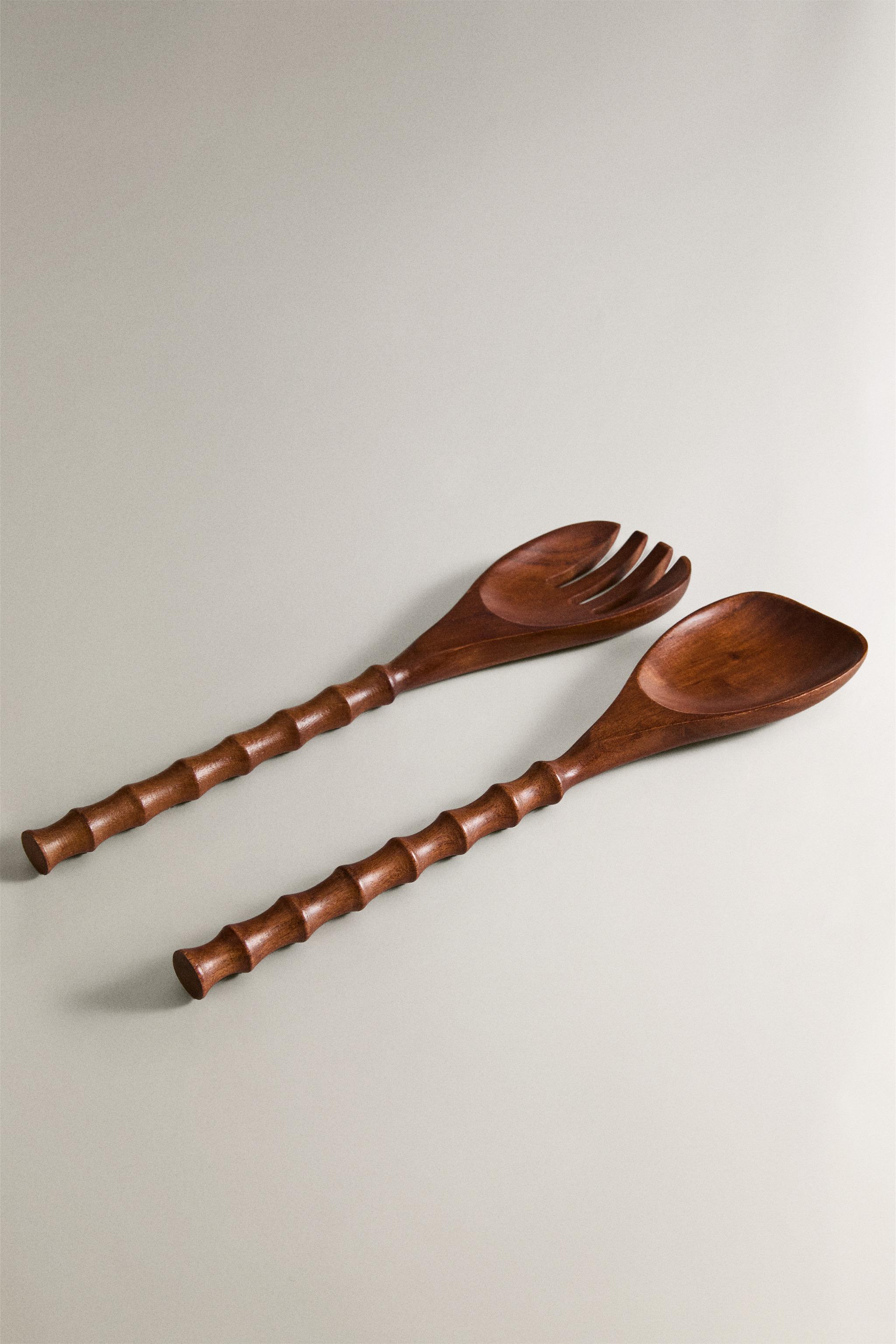 WOODEN SALAD CUTLERY (SET OF 2)