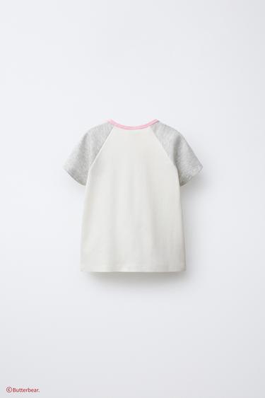 BUTTERBEAR © RAGLAN SLEEVE T-SHIRT - Oyster-white by Zara - Image 1