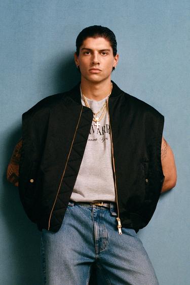 Zara WILLY CHAVARRIA X ZARA OVERSIZED TANK TOP - Gray marl