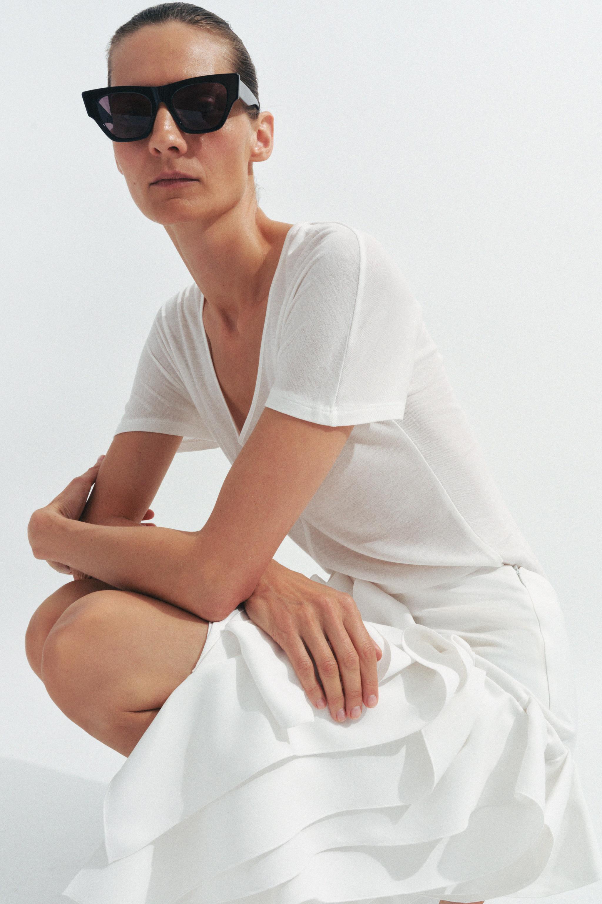 ZW KOLEKSİYON ASİMETRİK VOLANLI ETEK