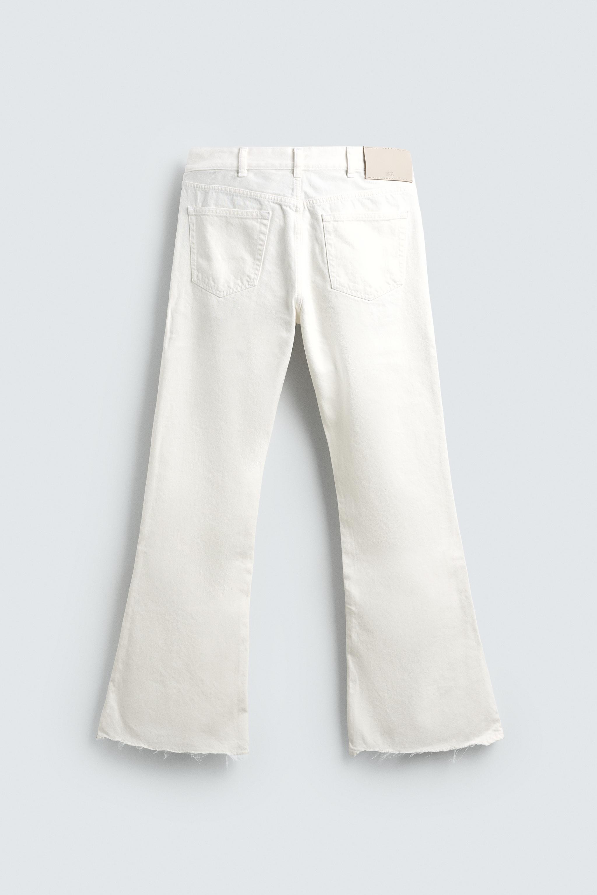 フレアフィットデニムパンツ - ホワイト | ZARA Japan / 日本