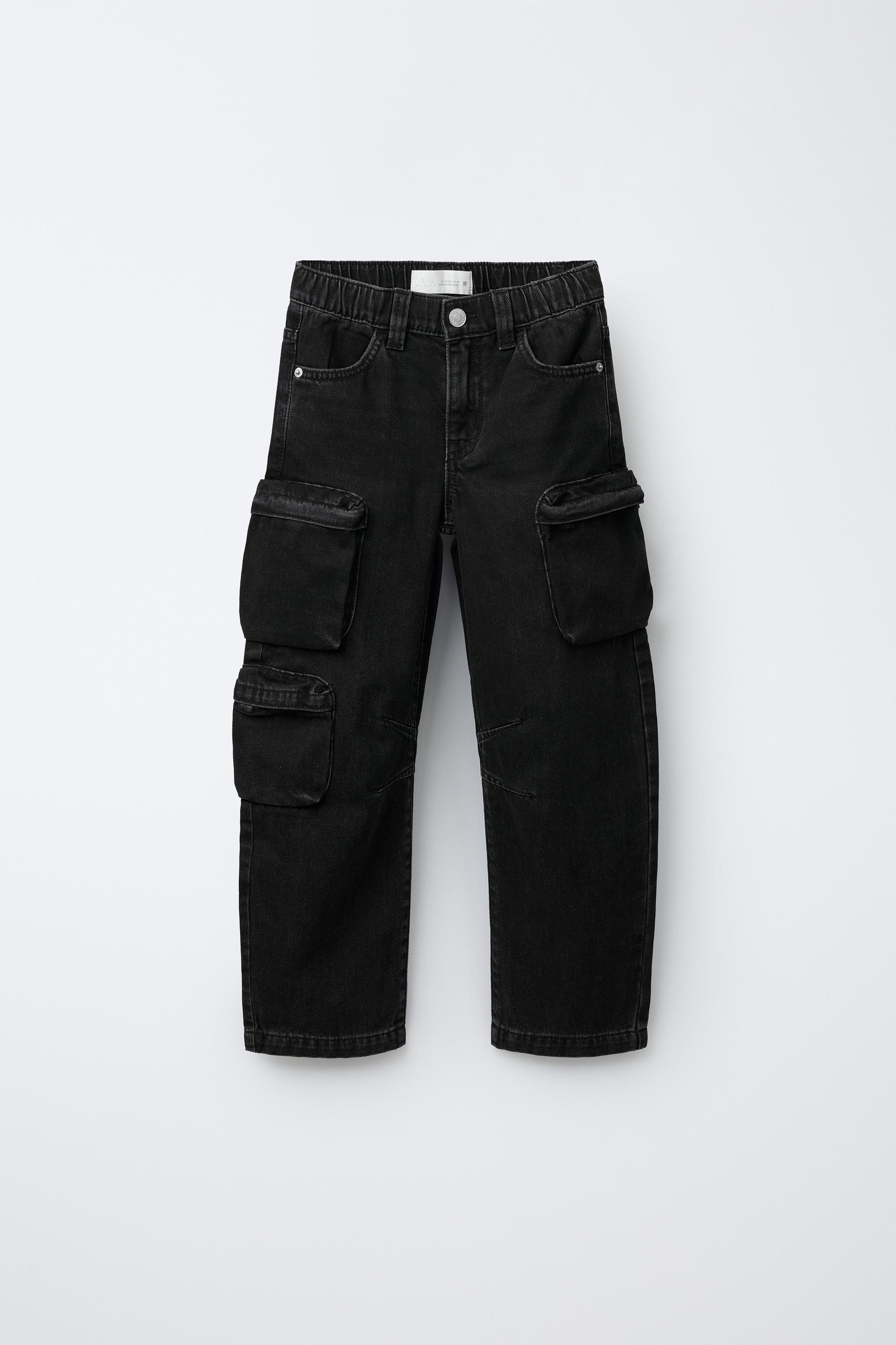 MULTI-CARGO JEANS - Black | ZARA United States