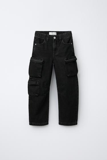 MULTI-CARGO JEANS - Black by Zara - Image 0