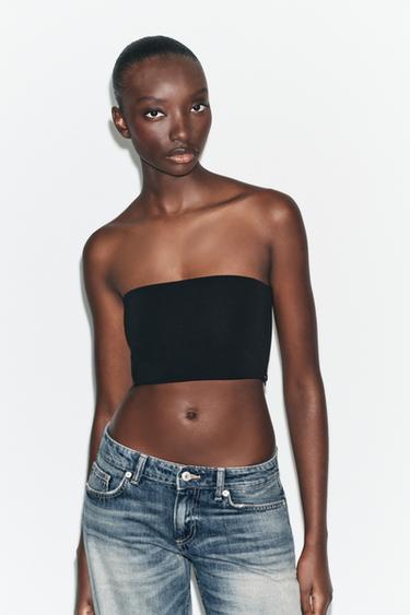 TOP BANDEAU - Preto da Zara