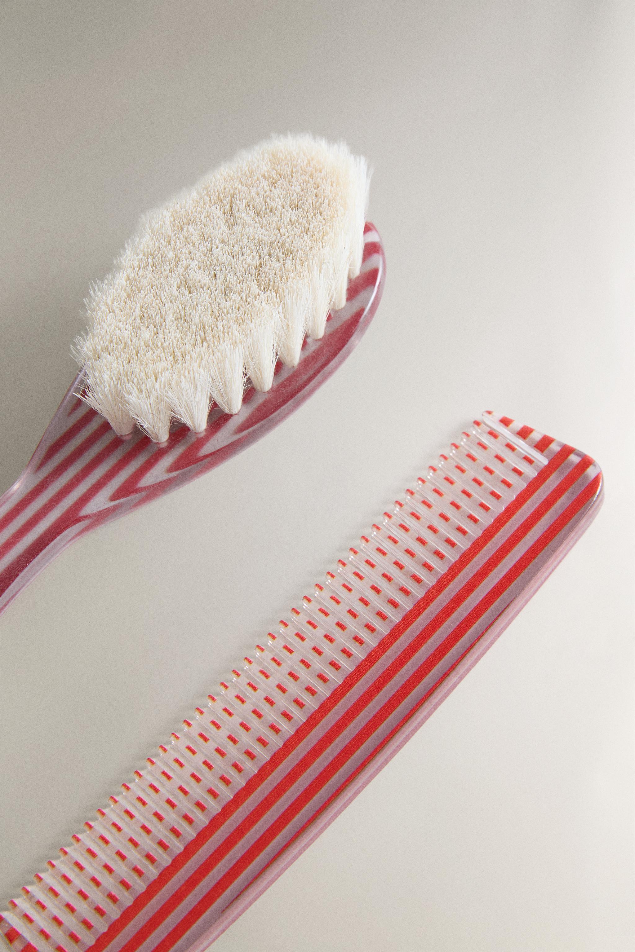 Zara BABY STRIPED BRUSH AND COMB SET — фото 3
