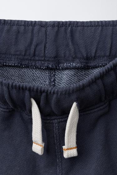 PANTALON DROIT À DÉCOUPES - Bleu de Zara - Image 2