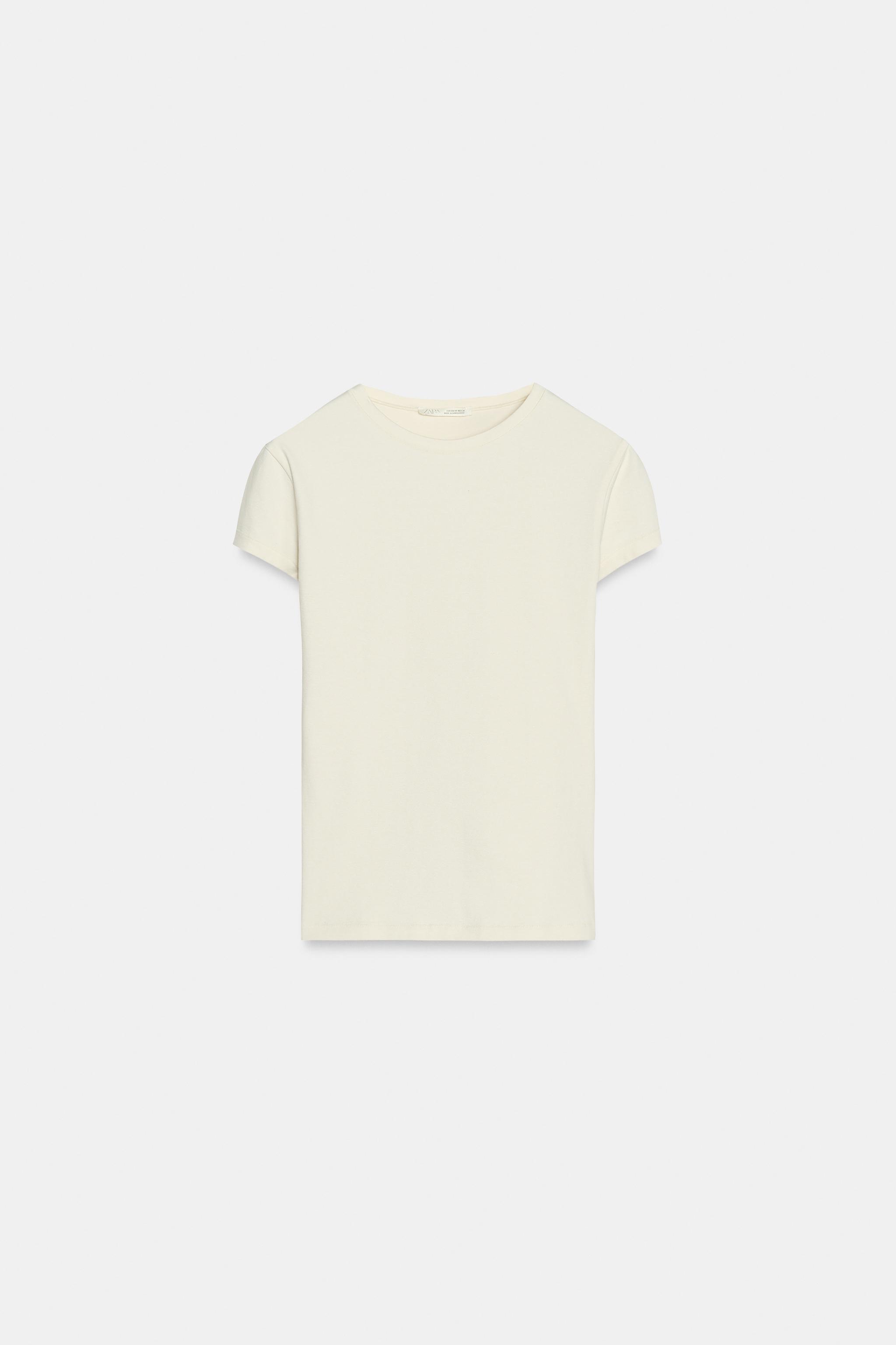 SLIM FIT KISA KOLLU T-SHIRT - Görsel 5
