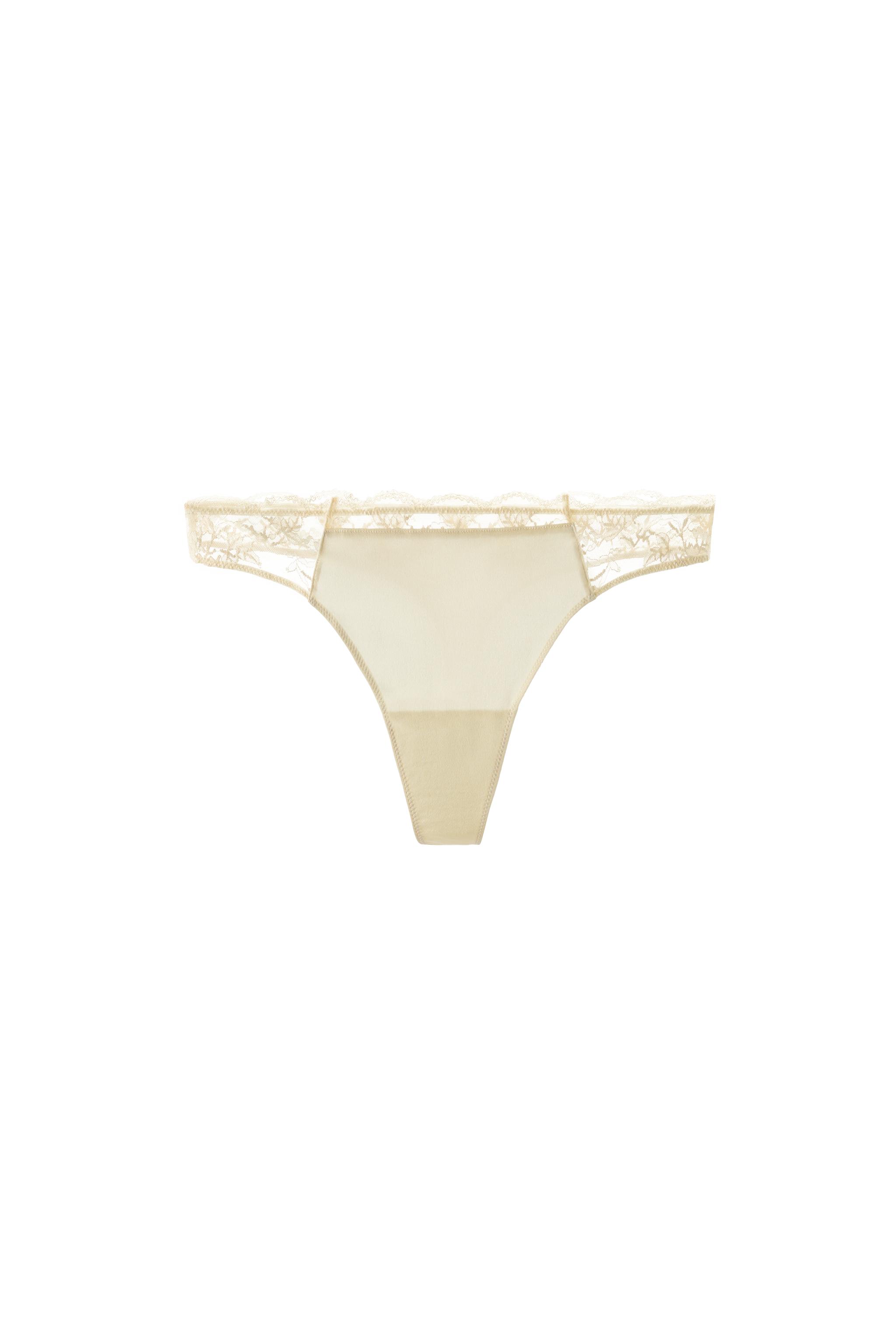 COMBINATION LACE THONG