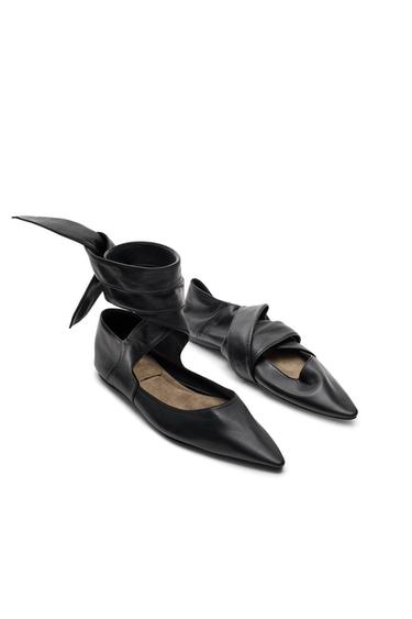 Leather lace-up ballet flat - LIMITED EDITION — Black 2
