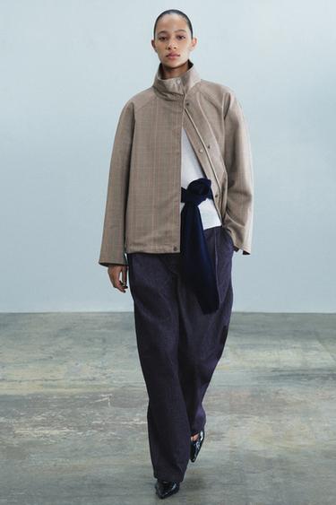 ZW COLLECTION REVERSIBLE SHORT TRENCH - Light camel by Zara