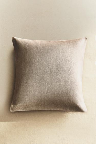 CAPA DE ALMOFADA LISA - Marrom-claro da Zara