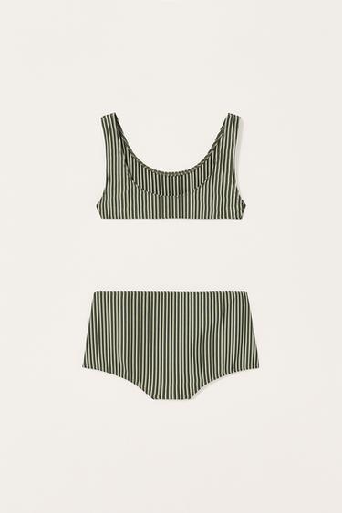 ENSEMBLE HAUT DE BIKINI ET CULOTTE TAILLE HAUTE RAYURES ÉDITION LIMITÉE - rayures de Zara - Image 5