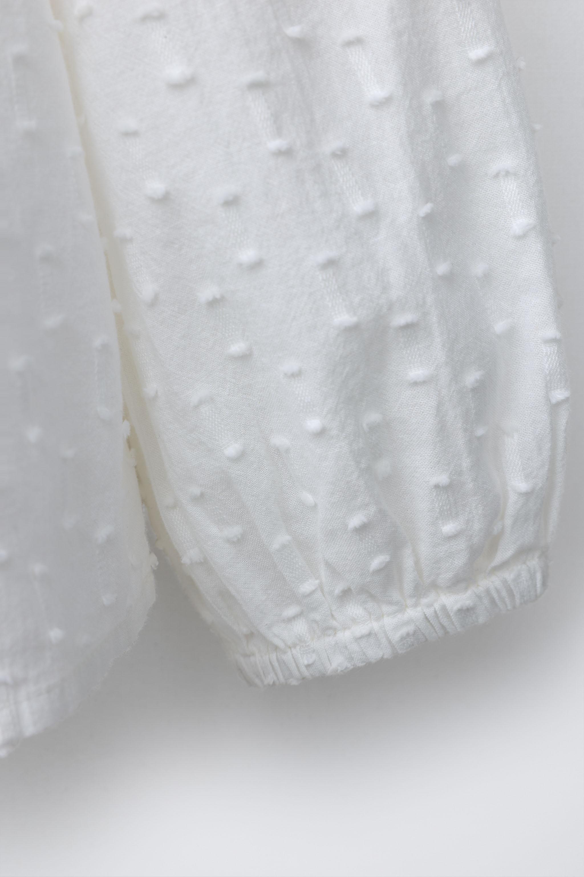 ROMANTIC SWISS DOT SHIRT