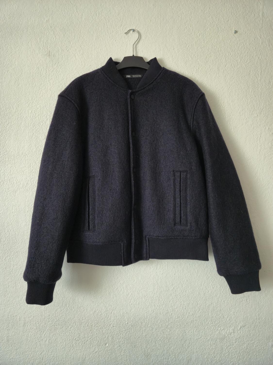 BOUCLÉ TEXTURED BOMBER JACKET - Image 2
