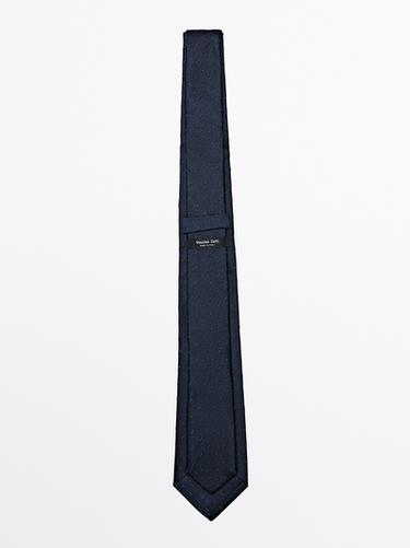 100% silk tie — Navy blue 2