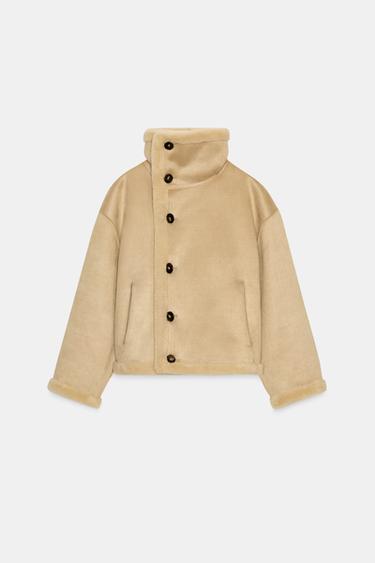 REVERSIBLE DOUBLE-FACED JACKET - Ecru by Zara - Image 8