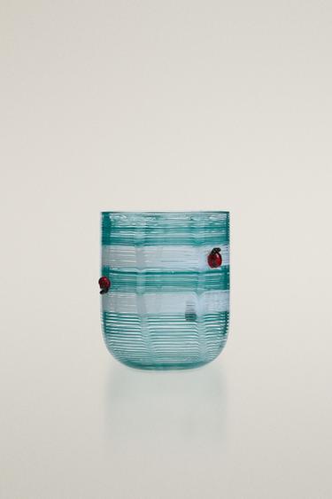 LADYBIRD GLASS TUMBLER | MARISA BERENSON - تركوازي الخاص بـ Zara - صورة 0