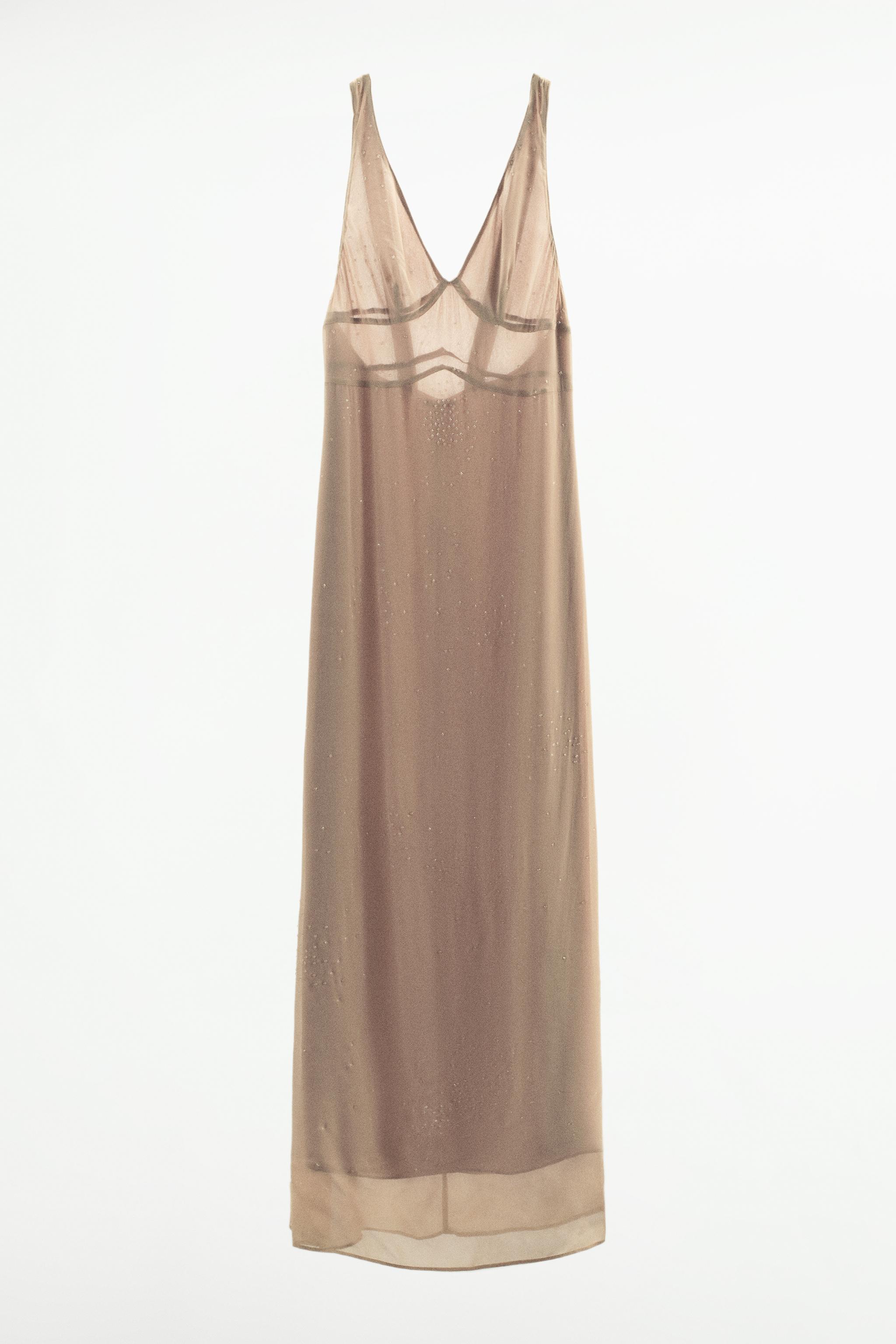 Zara transparent outlet dress