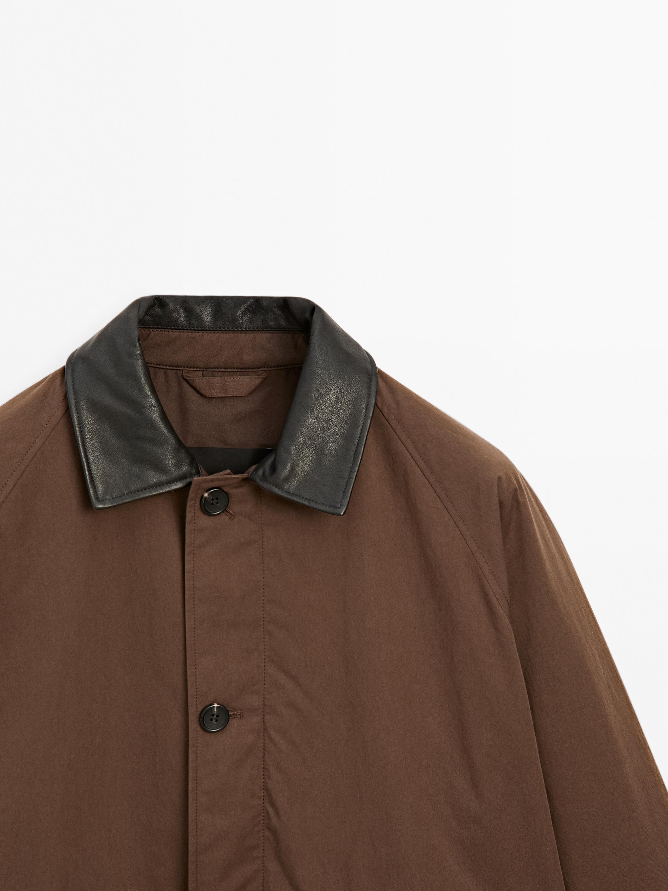 Parka courte détail col