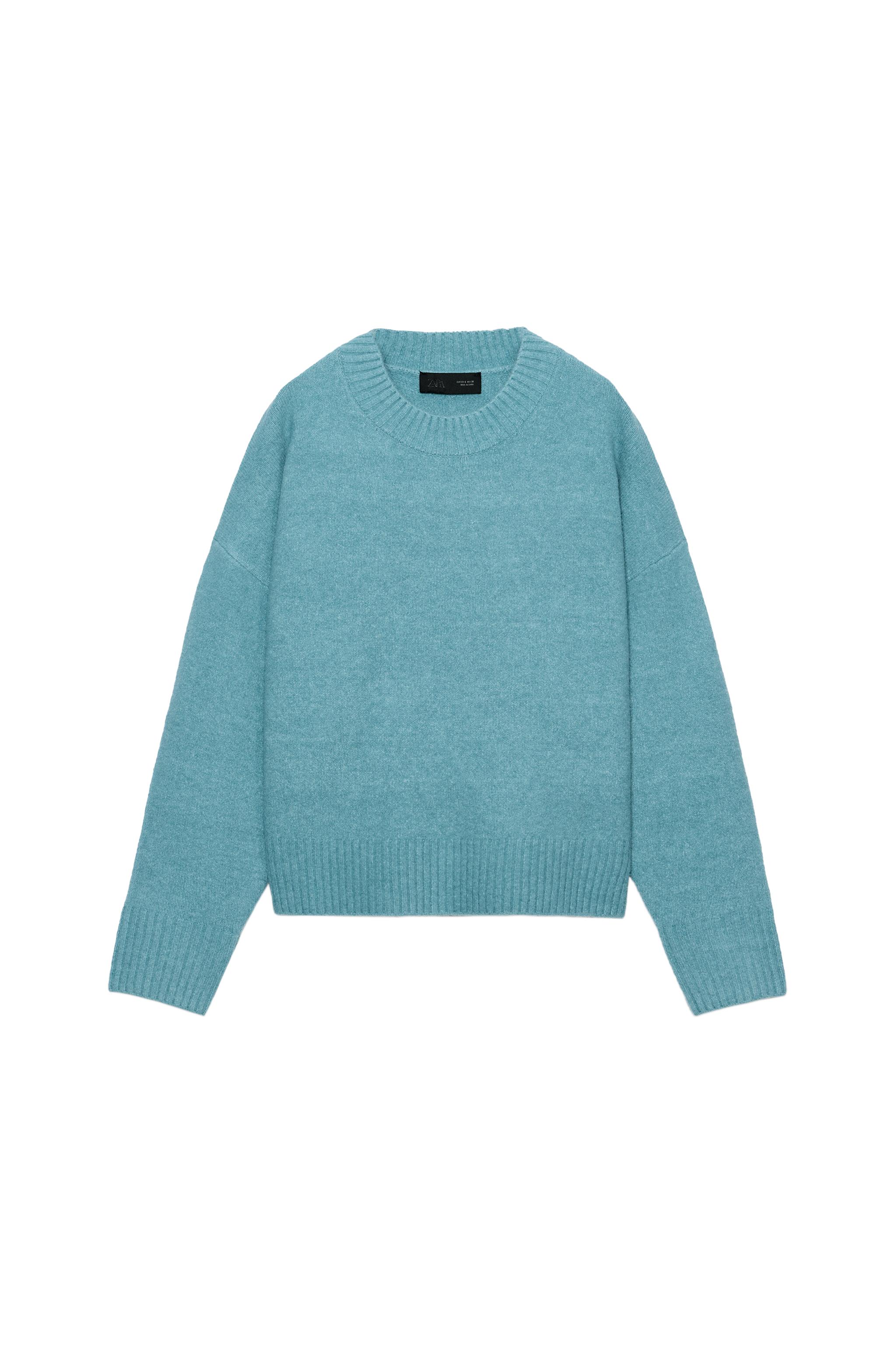 SUÉTER DE TRICÔ SOFT - Azeite | ZARA Brasil