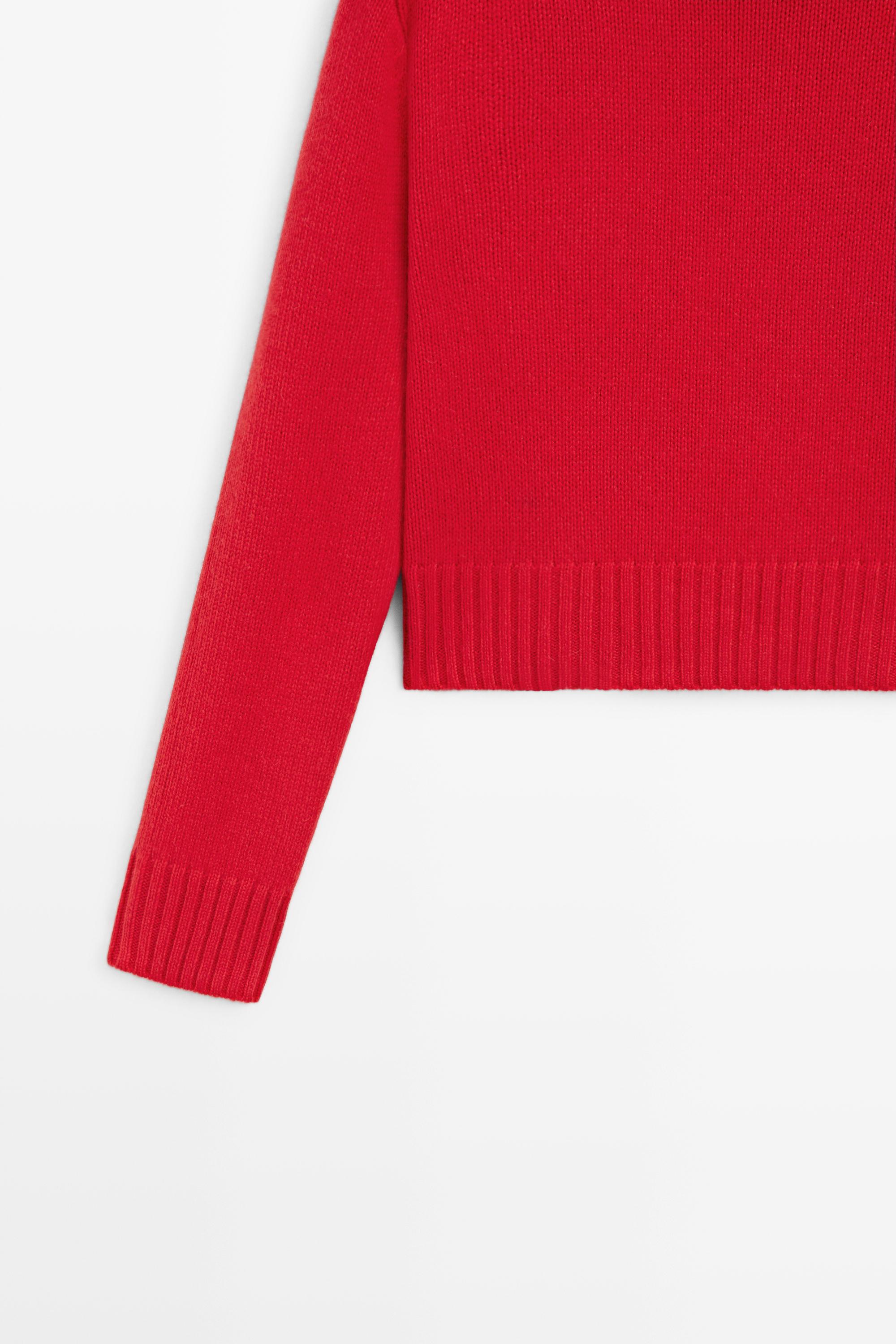 Pull court en maille 100 % cachemire