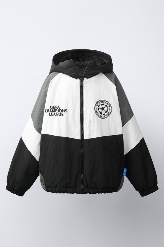 COLOUR BLOCK UEFA CHAMPIONS LEAGUE® JACKET - Black by Zara - Image 0