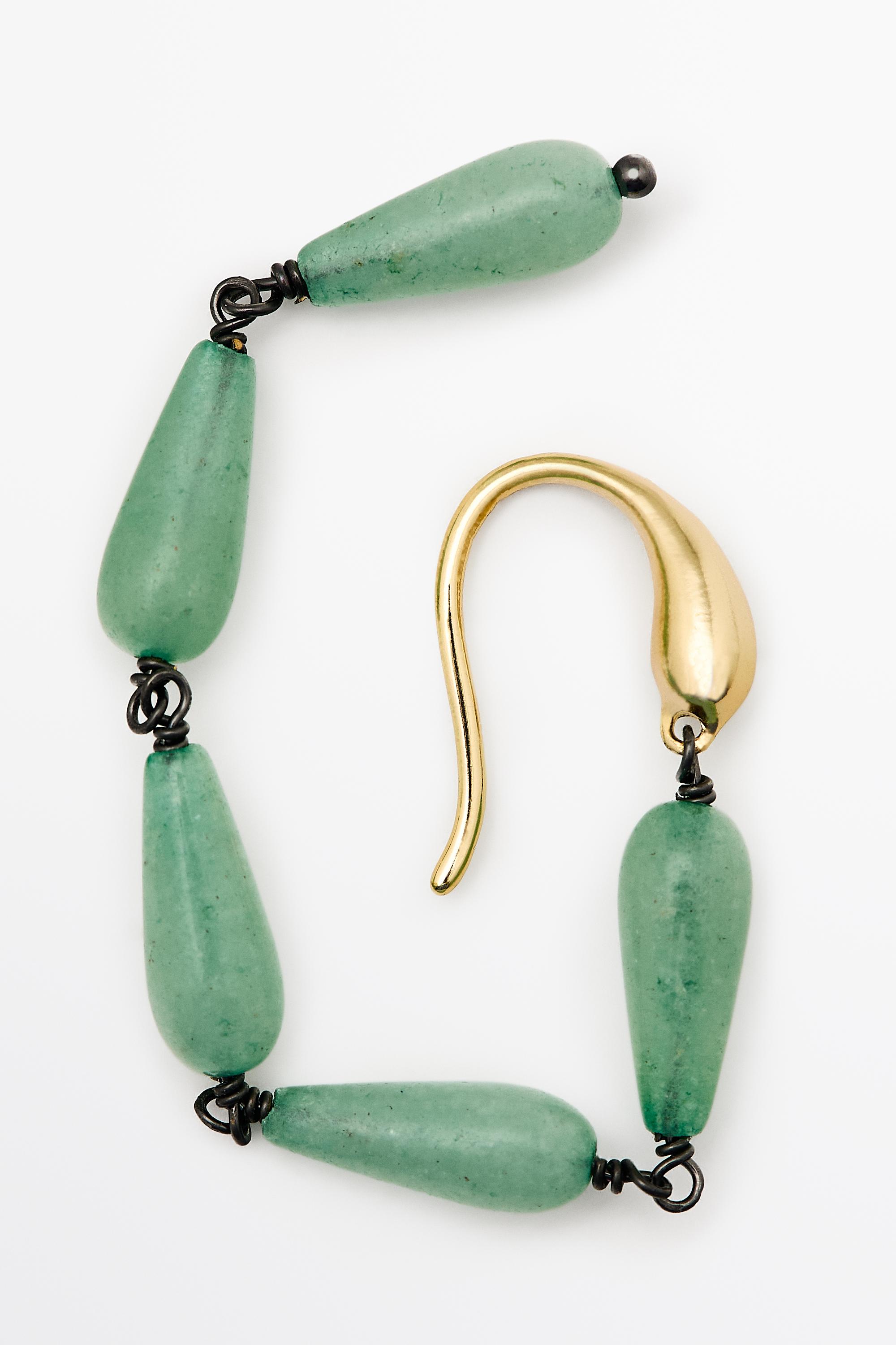 Gemstone dangle earrings