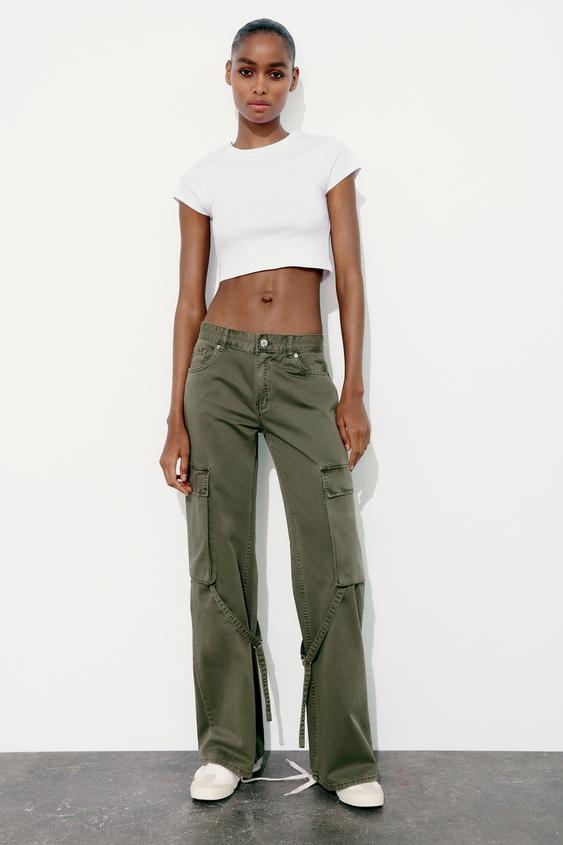 Shop ZARA 2023-24FW ZIPPERED CARGO PANTS ZW COLLECTION (8259/948) by  MarcaBonito