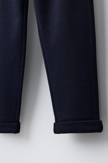 COMFORT FIT TROUSERS WITH ELASTIC WAIST - Navy blue by Zara - Image 3
