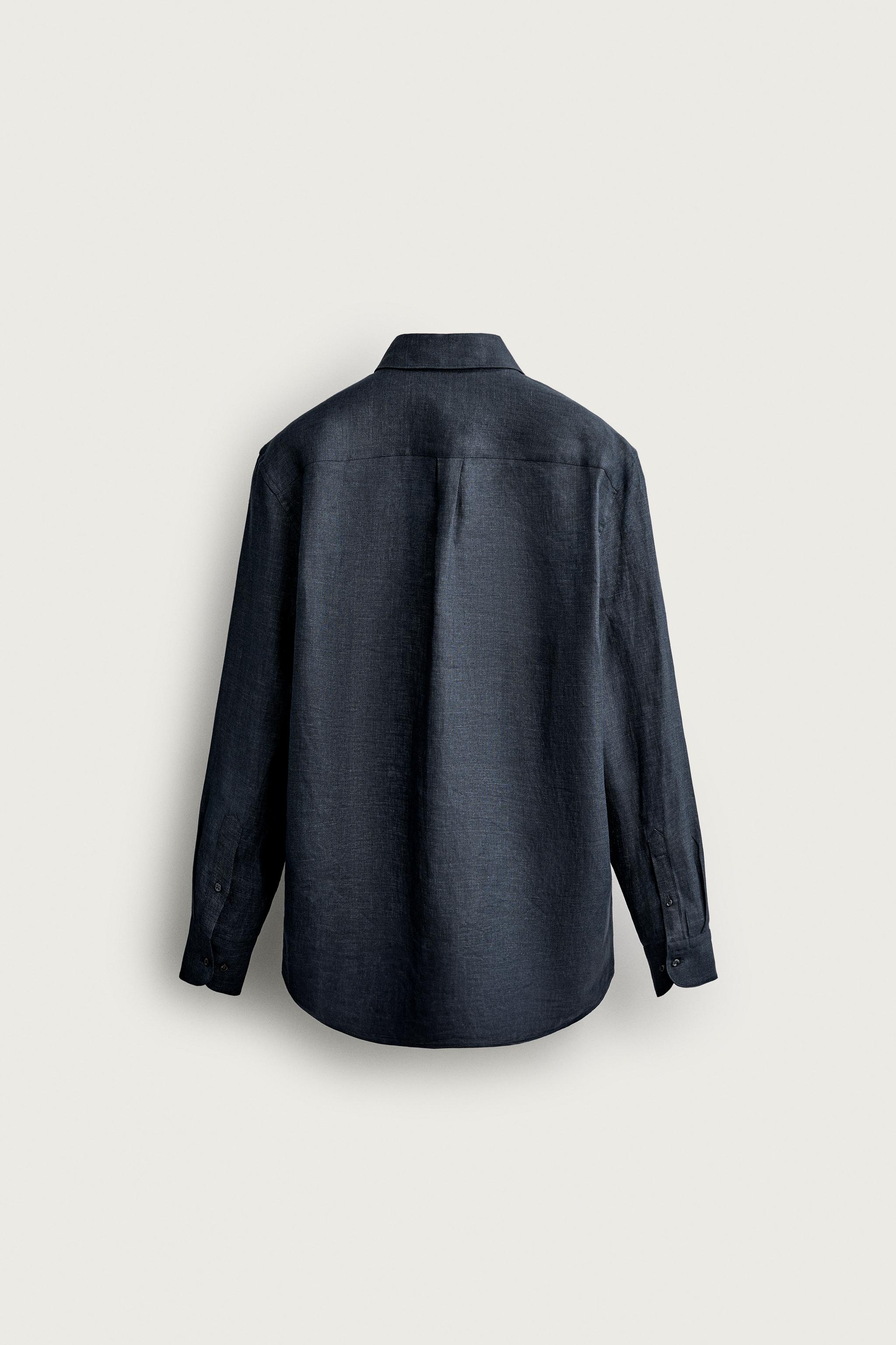 100% LINEN REGULAR FIT SHIRT