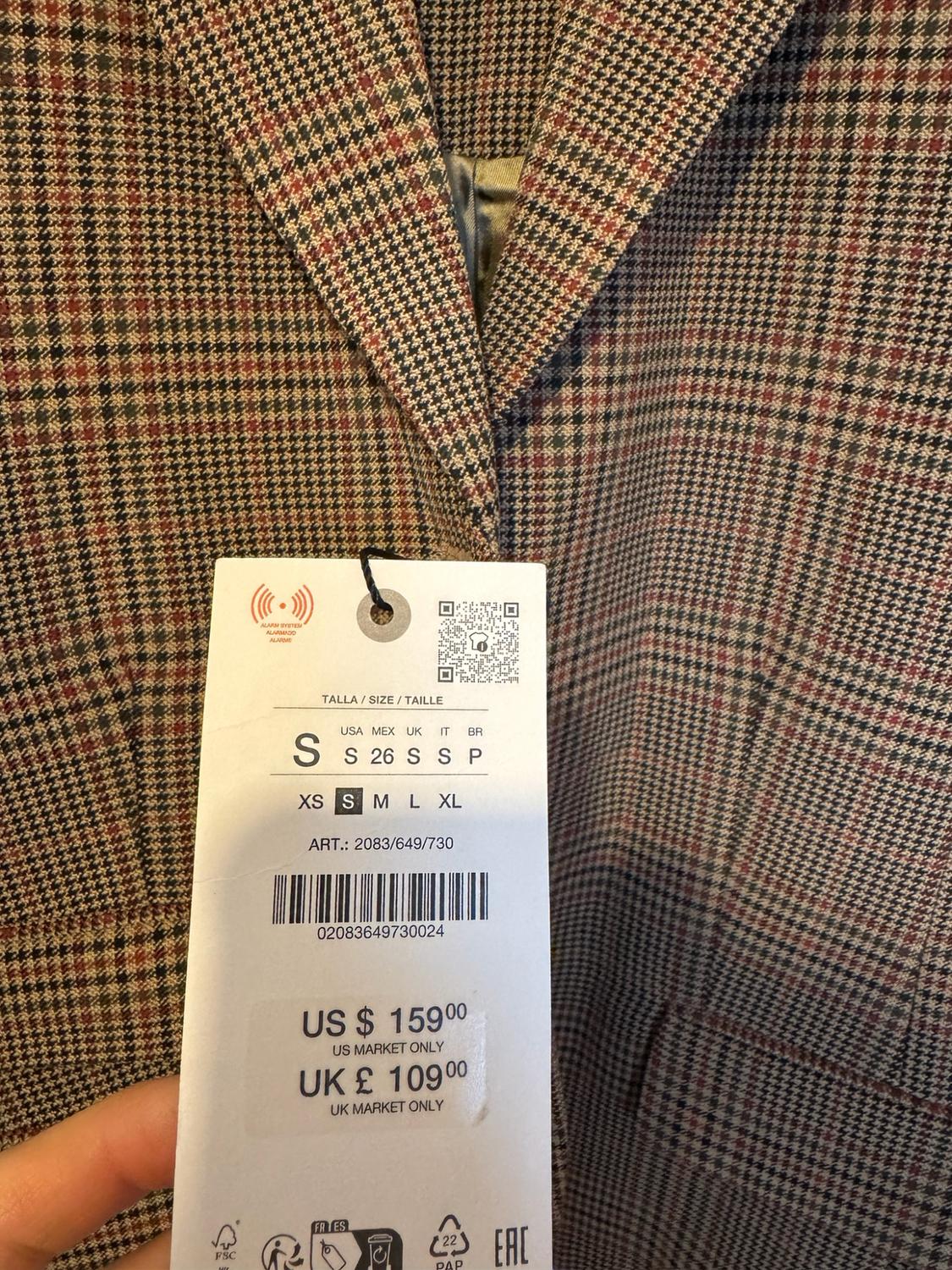 ZW COLLECTION CHECK BLAZER - Image 2