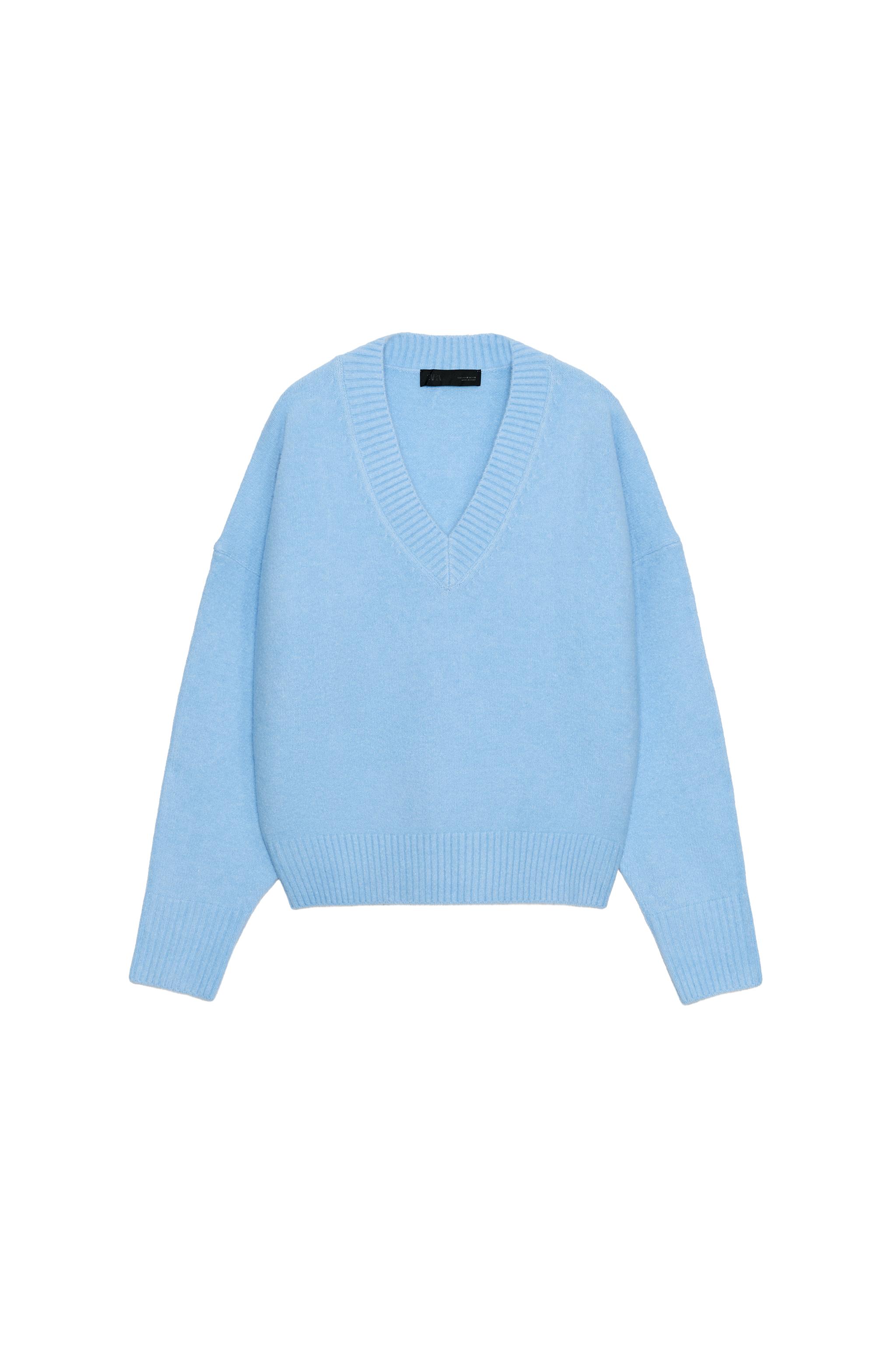 ソフトニットセーター - パステルブルー | ZARA Japan / 日本