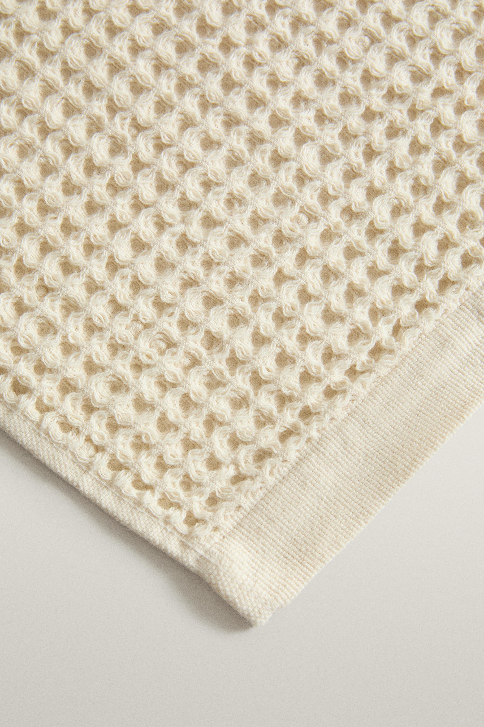 SERVIETTE DE BAIN COTON WAFFLE
