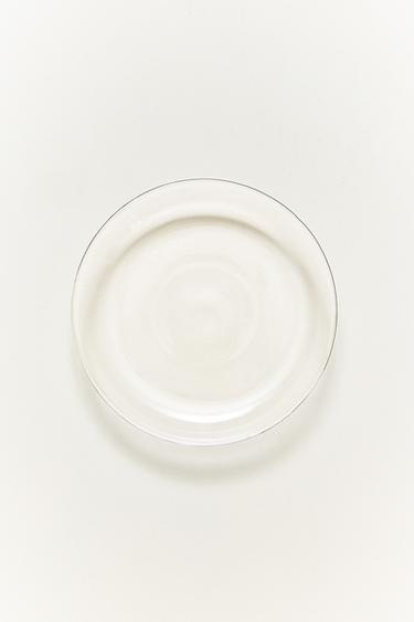 PIATTO PER IL PANE IN BOROSILICATO CON BORDO - Trasparente di Zara